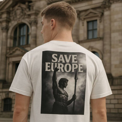 T-Shirt, Shirt, Europae Fortis - weiß