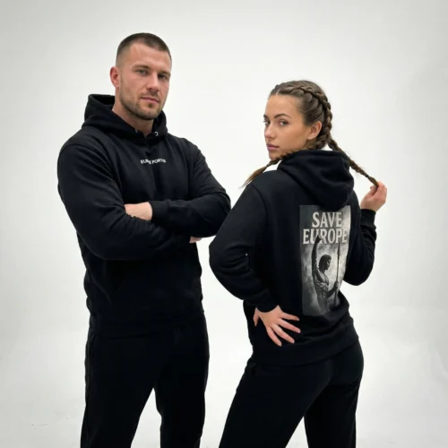 Hoodie, Shirt, Europae Fortis - Safe Europe - schwarz