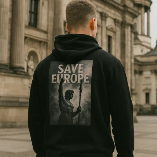 Hoodie, Shirt, Europae Fortis - Safe Europe - schwarz