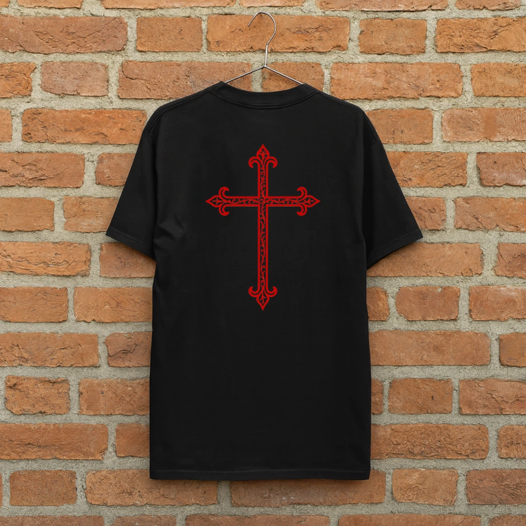 T-Shirt, Shirt, Make Europe Great Again - Kreuz christlich, Christentum - schwarz