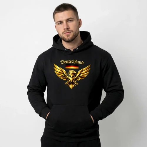 Hoodie, Deutschland, Adler, gold, Schwarz rot gold,
