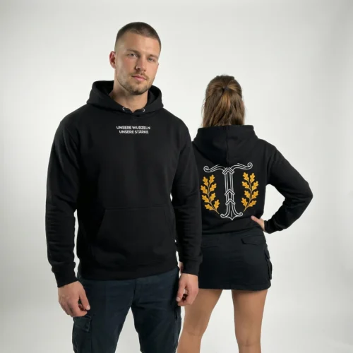 Hoodie, Pullover, Deutschland, Identität, Kultur, Heimat, Unsere Wurzeln, unsere Stärke – German Patriots